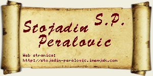 Stojadin Peralović vizit kartica